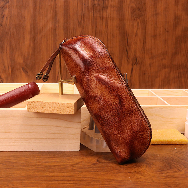 Top-Grain Cowhide Pencil Case