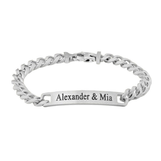 Personalize|Logan Bracelet - Silver