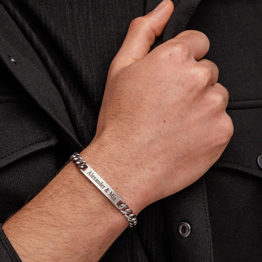 Personalize|Logan Bracelet - Silver