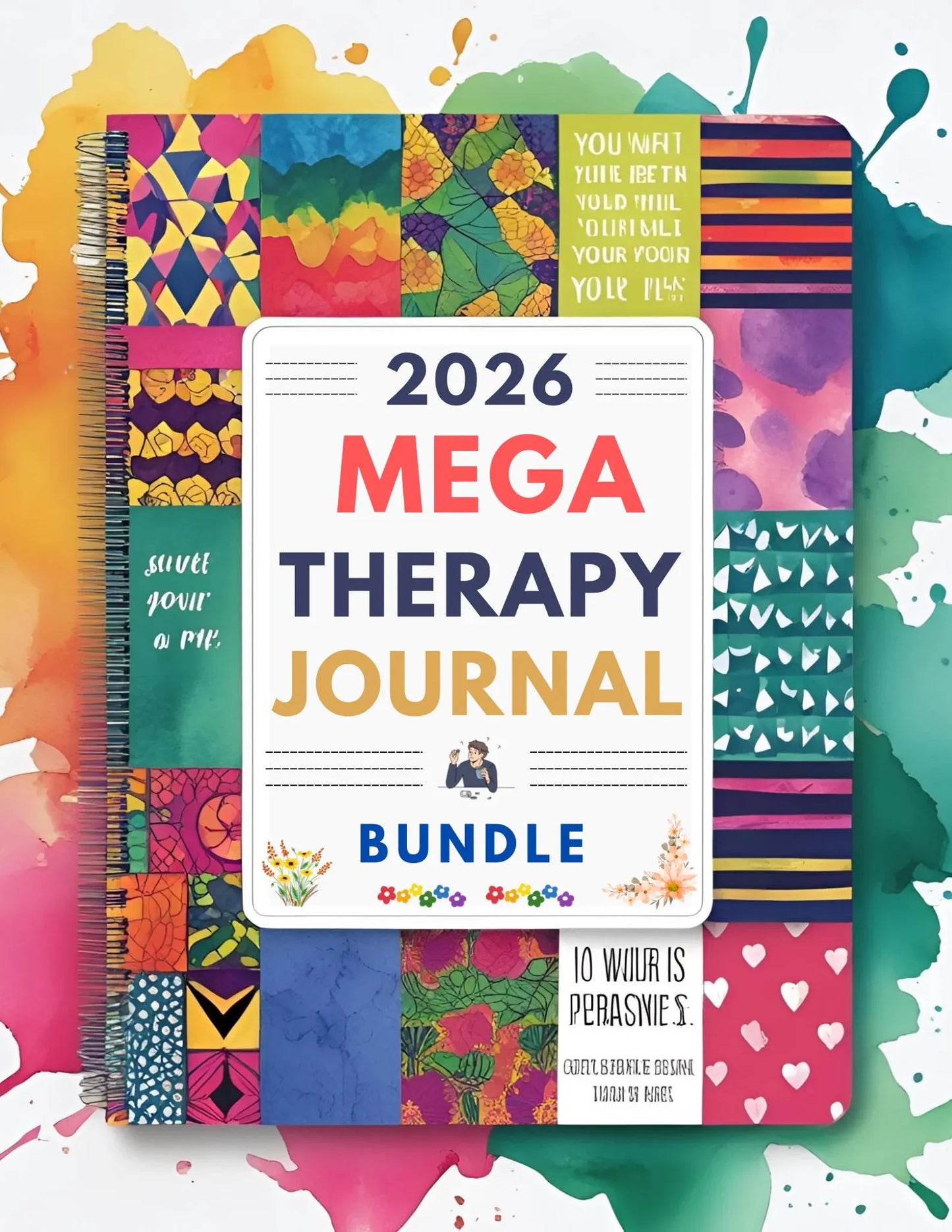 2026 Mega Therapy Journal Mental Wellness Gift for Adults