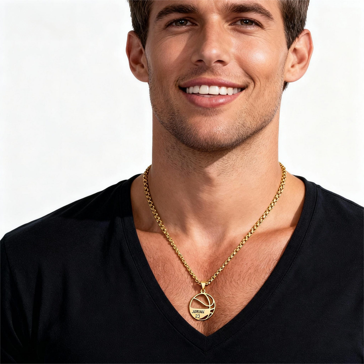 Personalize|Basketball Pendant Necklace